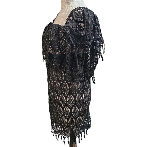 Revolve Stone Cold Fox Iowa Dress In Black Size XS Small Party Lace Overlay - Picture 6 of 10